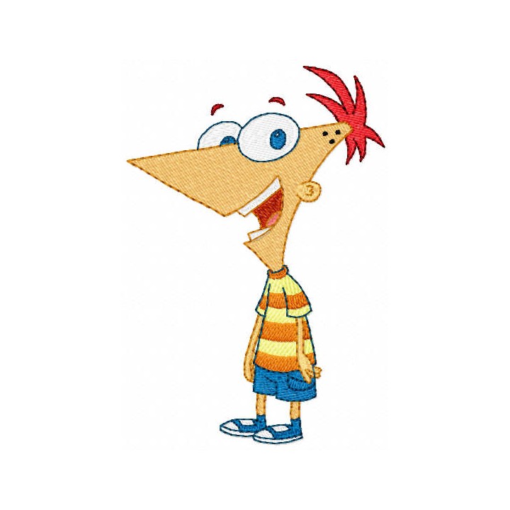 Phineas embroidery design - Embroidery Design