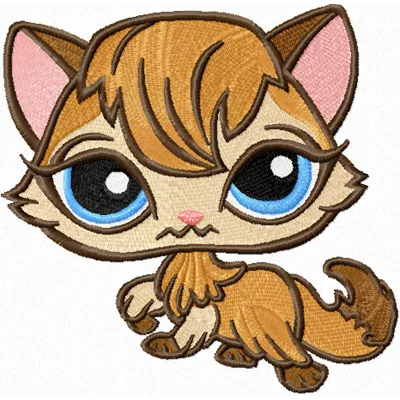 Littlest Pet Shop Kitty Stitching Pattern