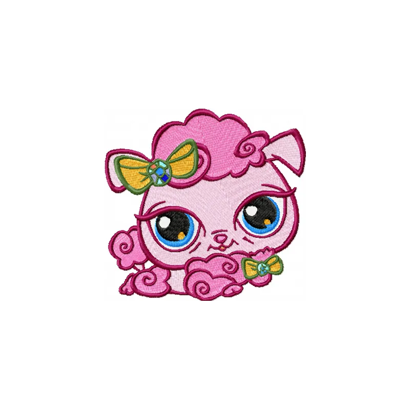 Charming Sheep Embroidery Design for Farm Lovers