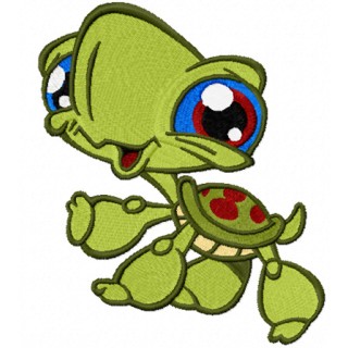 Turtle embroidery design - Embroidery Design