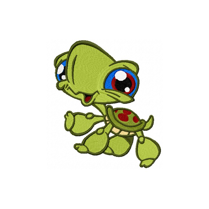 Turtle embroidery design - Embroidery Design