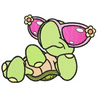 Cool Turtle embroidery design - Embroidery Design