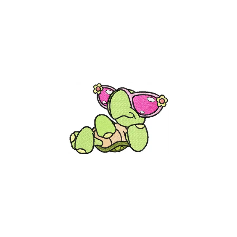Cool Turtle embroidery design - Embroidery Design