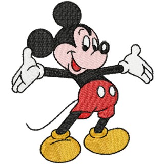 Mickey Mouse Welcome embroidery design - Embroidery Design
