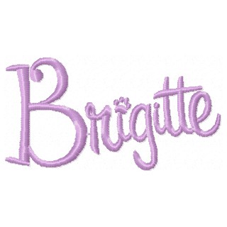 Brigitte Name embroidery design - Embroidery Design