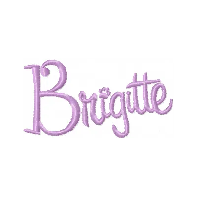 Brigitte Name Stitching Pattern for Entertainment Fans