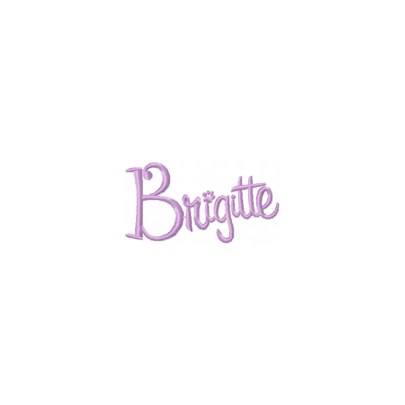 Brigitte Name Stitching Pattern for Entertainment Fans