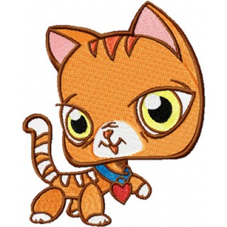 Petshop Cat embroidery design - Embroidery Design