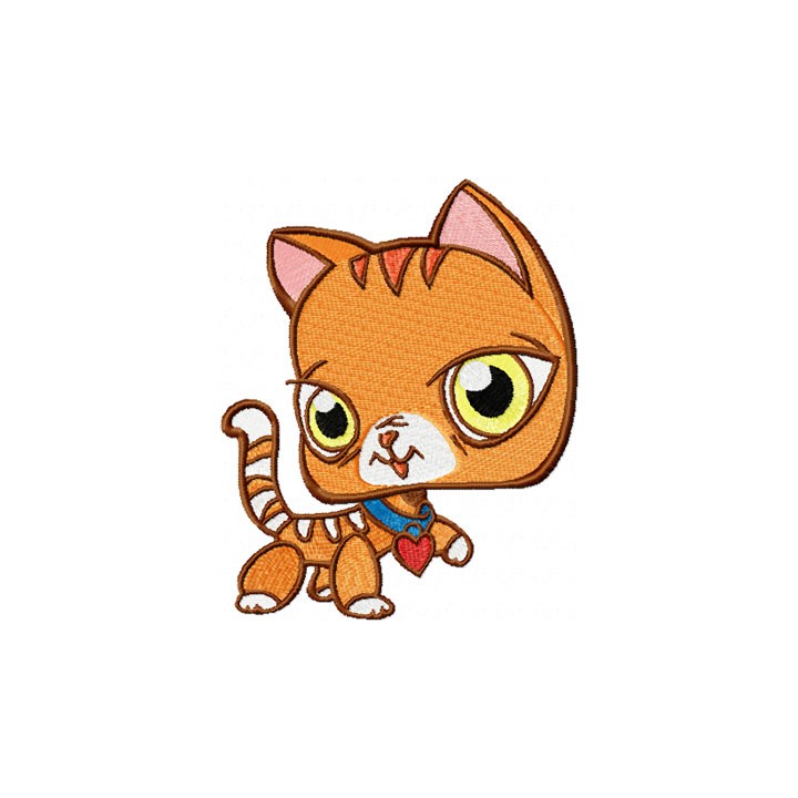 Petshop Cat embroidery design - Embroidery Design