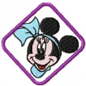 Minnie Mouse Window Scene Stitching Pattern