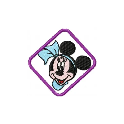 Minnie Mouse Window Scene Stitching Pattern