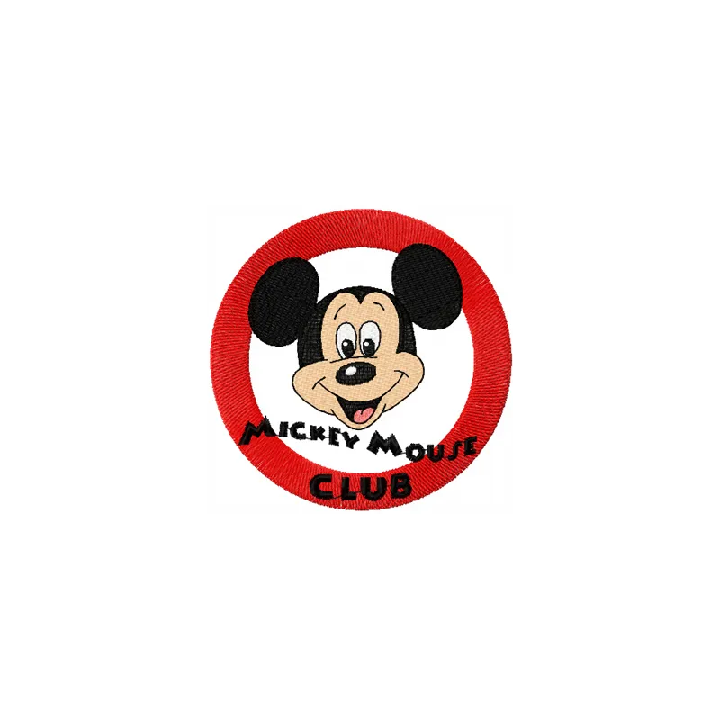 Mickey Mouse Club Logo Stitching Pattern for Fans