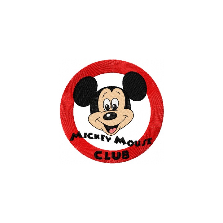 Mickey Mouse Club Logo embroidery design - Embroidery Design