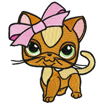 Adorable Kitty Littlest Pet Shop Stitching Pattern