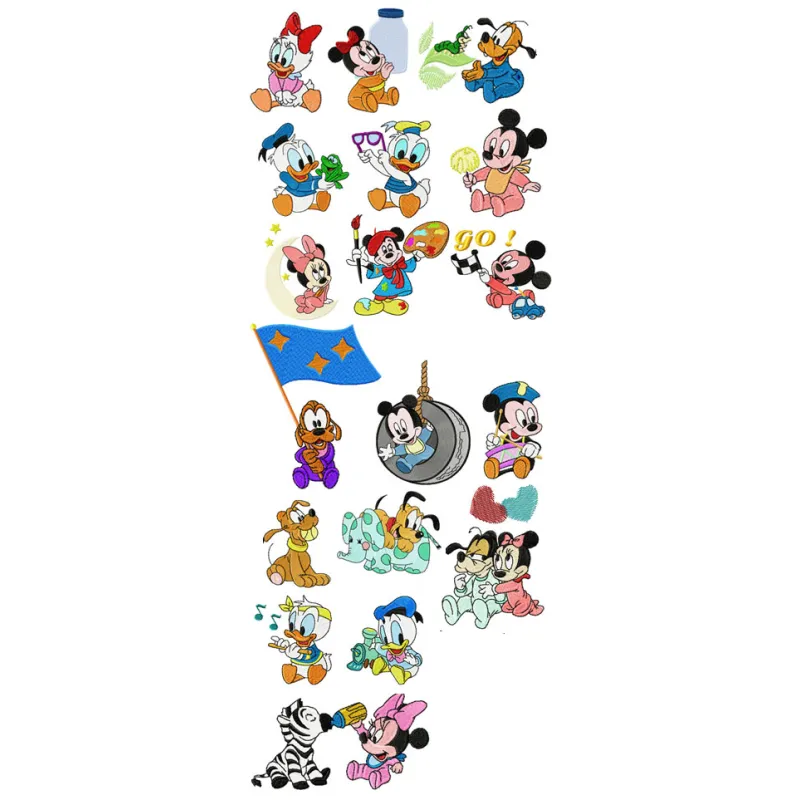 Mini Mouse Pack: 19 Cartoon Stitching Patterns