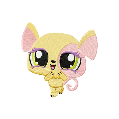 Charming Littlest Pet Shop Mouse Embroidery Design