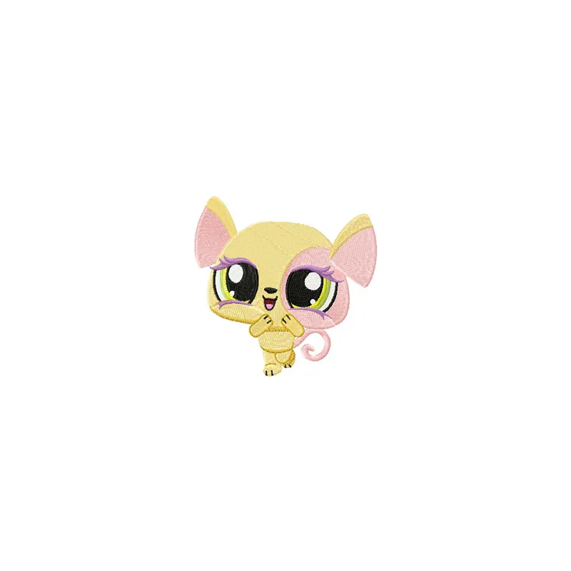 Charming Littlest Pet Shop Mouse Embroidery Design