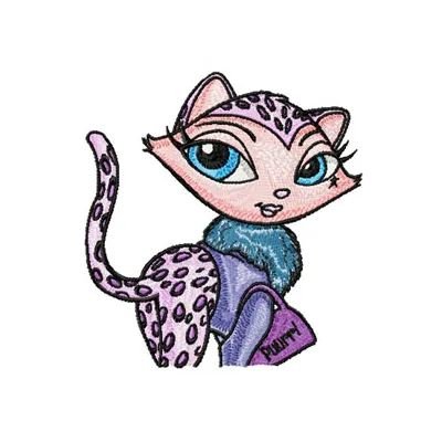 Brigitte Kitty Stitching Pattern for Cat Lovers