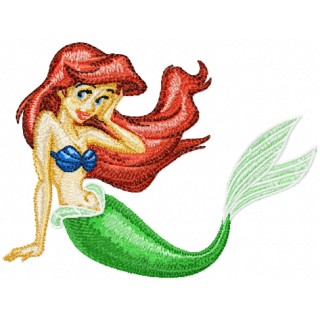 Ariel embroidery design - Embroidery Design