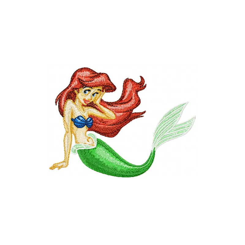 Ariel embroidery design - Embroidery Design