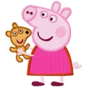 Pig with Toy Stitching Pattern | Peppa Pig Design