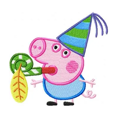 Pig Carnival Stitching Pattern for Kids' Crafts