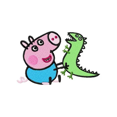 Pig and Caterpillar Stitching Pattern for Kids