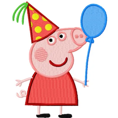 Pig Fiesta Stitching Pattern for Kids' Crafts