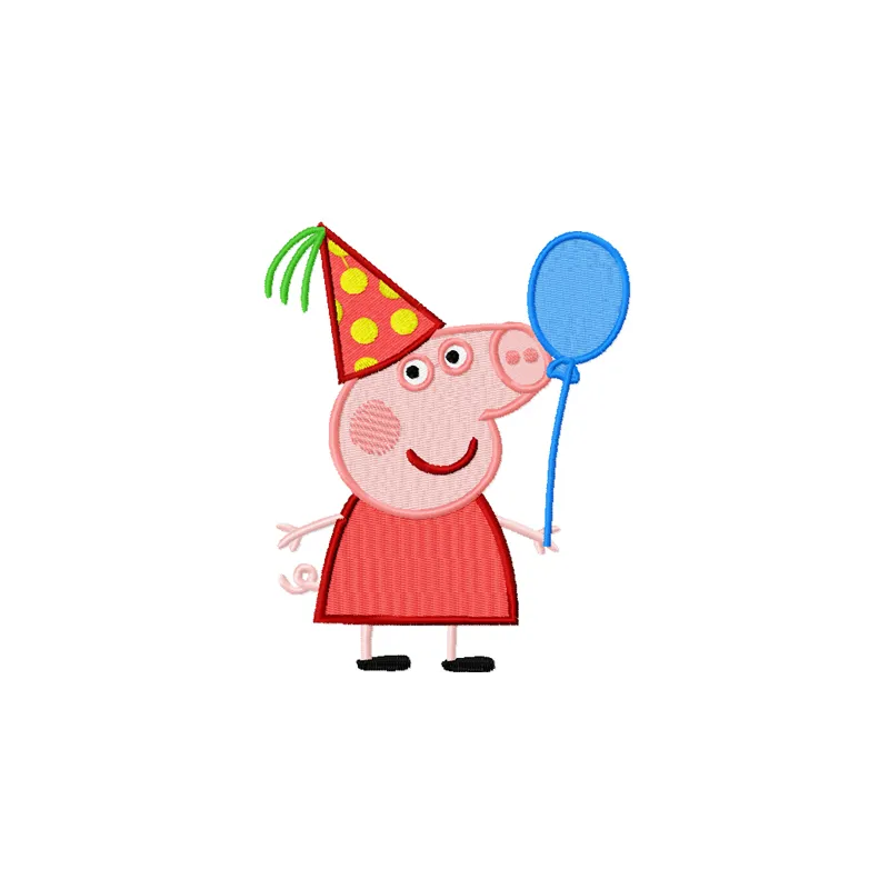 Pig Fiesta Stitching Pattern for Kids' Crafts