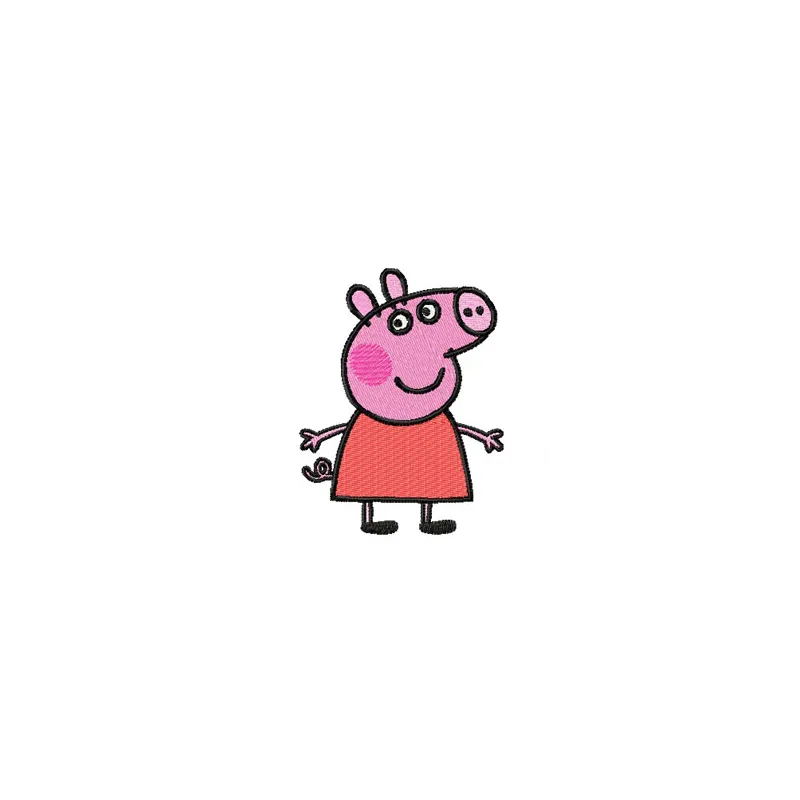 Pig 1 Stitching Pattern - Peppa Pig Character Design