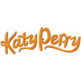 Katy Perry logo embroidery design - Embroidery Design