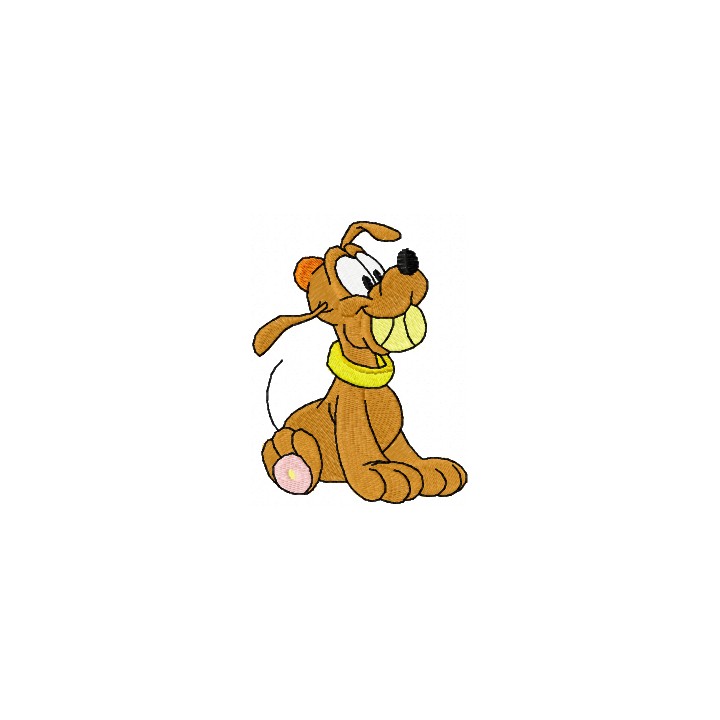 Pluto with Ball embroidery design - Embroidery Design