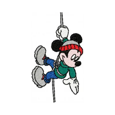 Mickey Mouse Rope Climbing Stitching Pattern