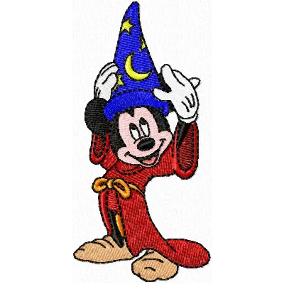 Mickey's Fantasia Wizard Hat Stitching Pattern