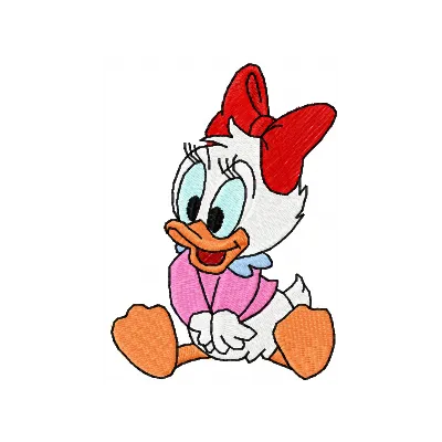 Charming Daisy Duck Stitching Pattern for Crafters