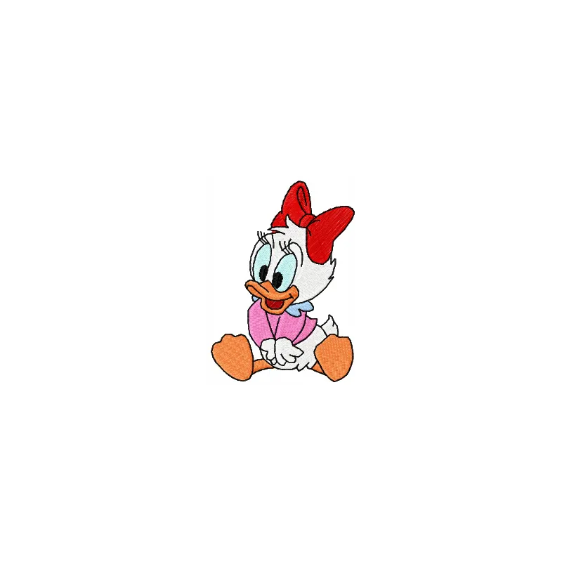 Charming Daisy Duck Stitching Pattern for Crafters