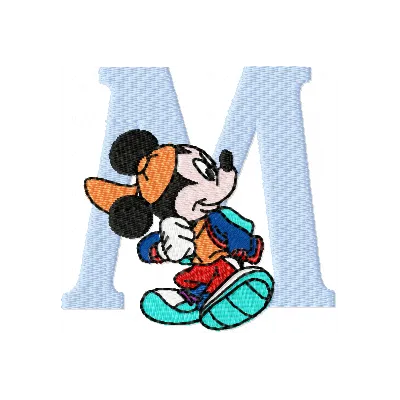 Mickey Looking Back Stitching Pattern for Friends