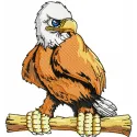 Majestic Eagle Mascot Stitching Pattern for Men