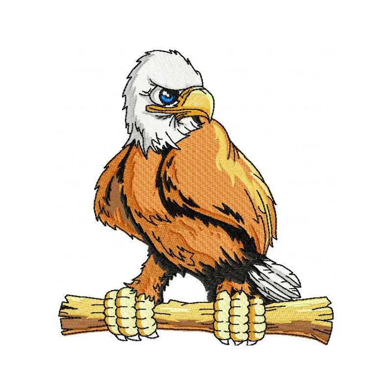 Majestic Eagle Mascot Stitching Pattern for Men