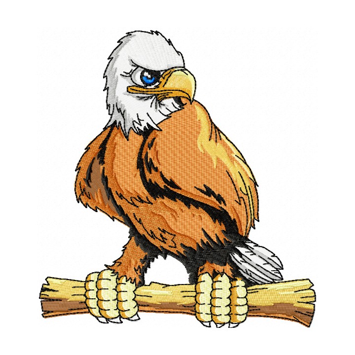 Eagle mascot embroidery design - Embroidery Design