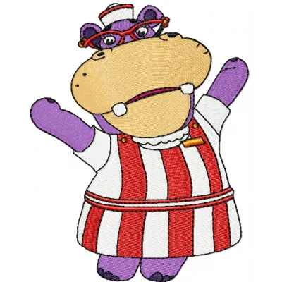 Hallie Hippo Stitching Pattern for Doc McStuffins Fans