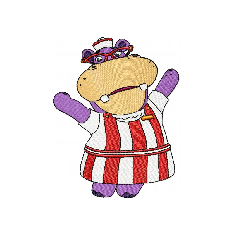 Hallie Hippo Stitching Pattern for Doc McStuffins Fans