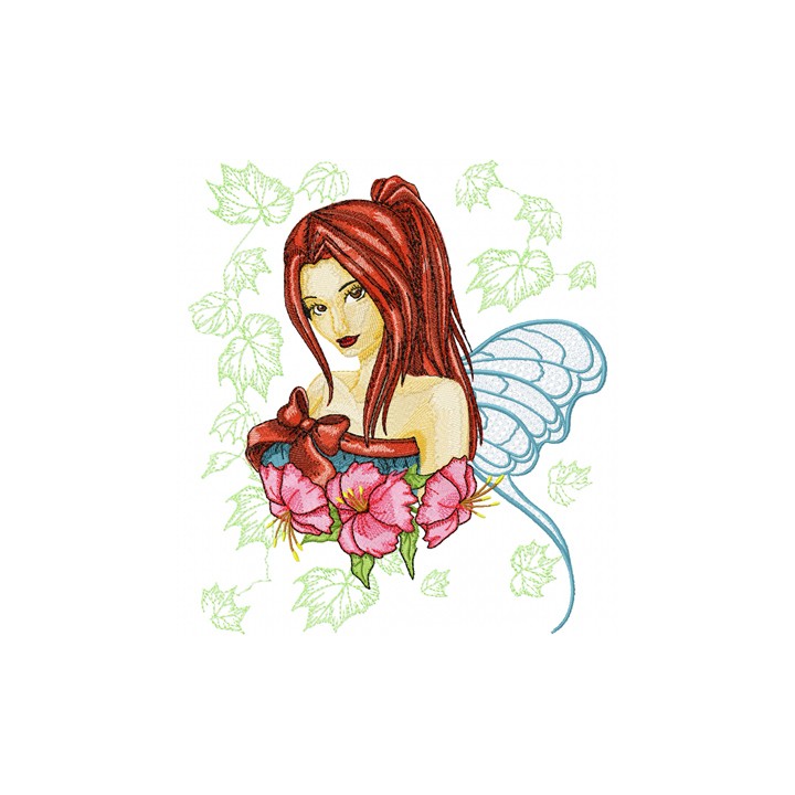 Modern Fairy Autumn Dream embroidery design - Embroidery Design