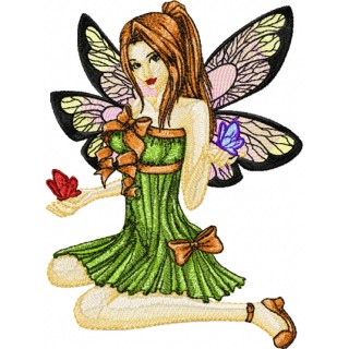 Modern Fairy 7 embroidery design - Embroidery Design