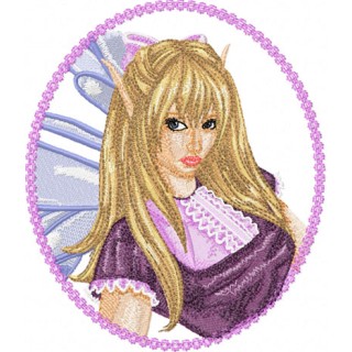 Modern Fairy 3 embroidery design - Embroidery Design