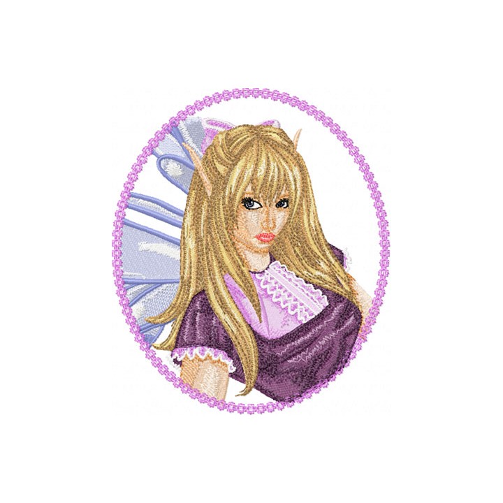 Modern Fairy 3 embroidery design - Embroidery Design