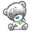 Teddy bear I dressed myself applique embroidery design - Embroidery Design