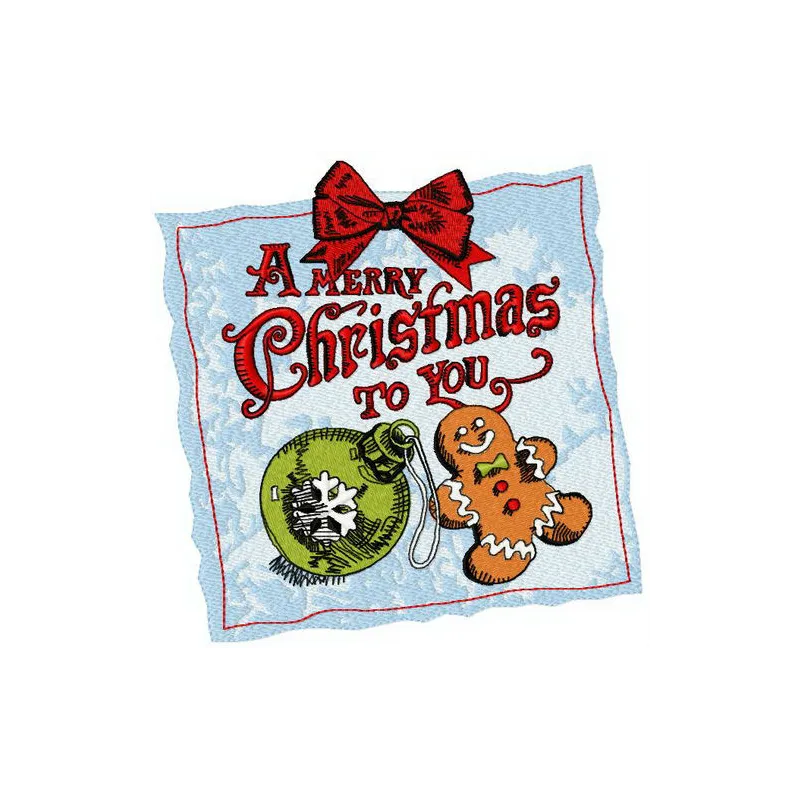 Festive Yuletide Greeting Stitching Pattern