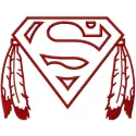 Native Superman logo 2 embroidery design - Embroidery Design