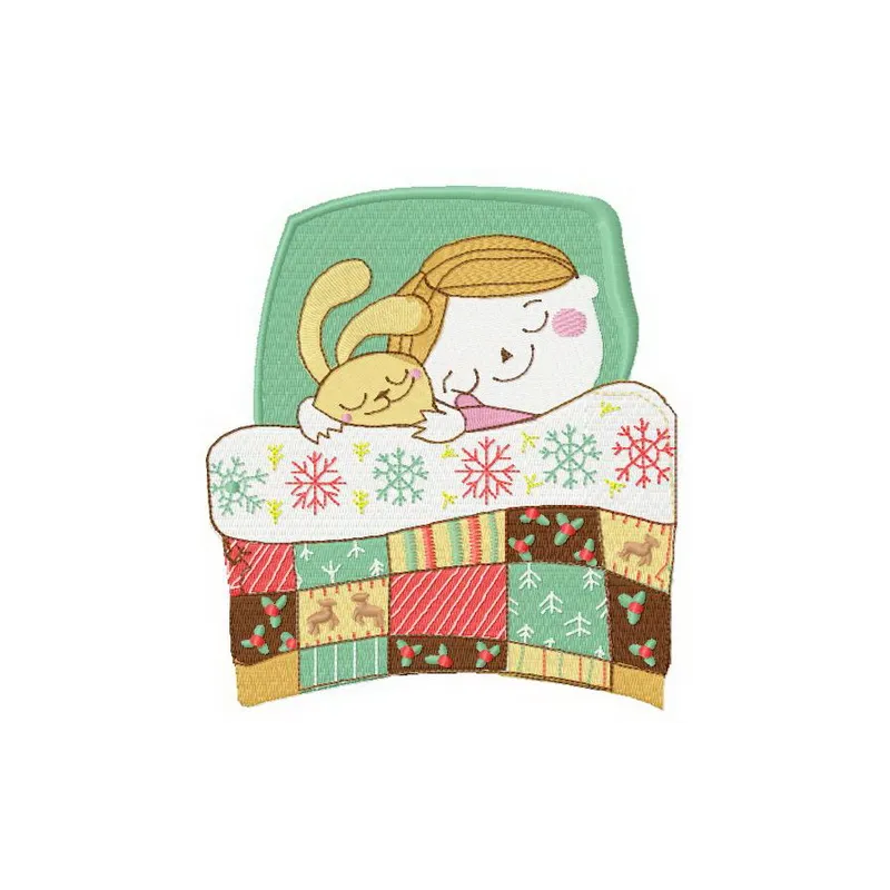 N for Night 3 Baby Embroidery Design - Nursery Decor